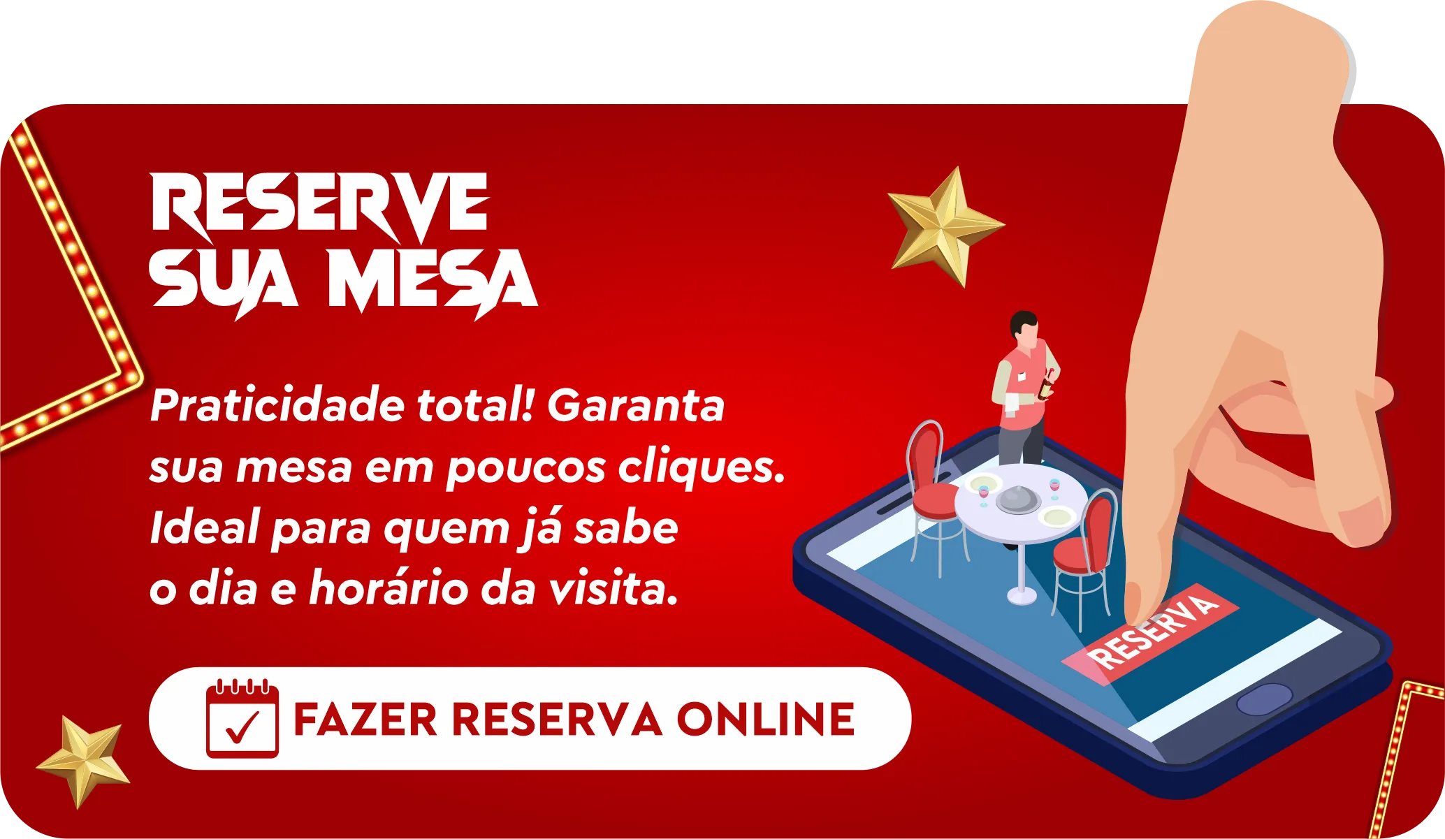 Reserve sua mesa
